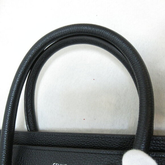 Celine Luggage Shopper Tote Bag Black Leather Bag - Picture 8 of 9
